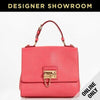Dolce & Gabbana Monica Embossed Bright Pink Leather Convertible Bag