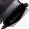 Golden Goose Leather Flap Top Mini Vedette Crossbody Black