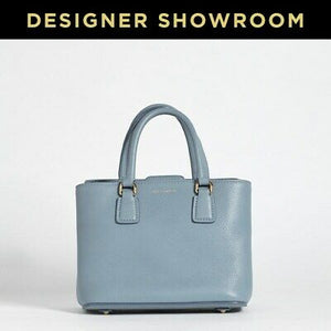 Dolce & Gabbana Blue Leather Convertible Crossbody Mini Tote