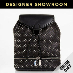 Alexander McQueen Leather Studded Backpack Black