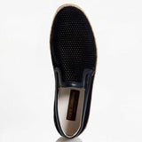 Dolce & Gabbana Mens EUR 42/ US 9 Perforated Leather Slip-On Espadrilles