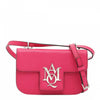 Alexander McQueen Insignia Leather Crossbody Bag Pink
