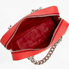 Prada Lacca Red Leather Chain Handle Satchel