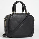 Giorgio Armani Leather Structured Tote Bag Color-Black