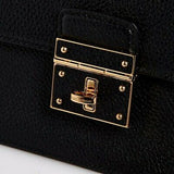 Dolce & Gabbana Rosalia Black Leather Convertible Bag
