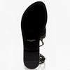 Saint Laurent EUR38.5/US 8.5 Leather Studded Wrap-Around Sandals 427923 BZ800