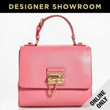 D&G Monica Embossed Leather Convert Bag - Color Rosa Intenso
