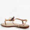 Dolce & Gabbana EUR 40/US 10 Embossed Leather Flower Thong Sandals Upper CQ0073