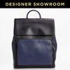 Gucci Leather Color Block Backpack Black/Blue