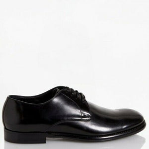 Dolce & Gabbana EUR 42 Men's Brushed Leather Derby Shoes Upper A10007 AC460