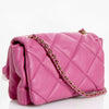 Salvatore Ferragamo Cendre Pink Leather Quilted Vara Bag