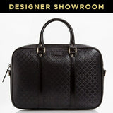Gucci Diamante Leather Convertible Satchel Black