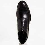 Dolce & Gabbana EUR 44 Mens Perforated Leather Cap Toe Derby Shoes 161450LCX000