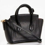 Bally Sommet Grained Black Leather Convertible Mini Tote