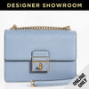 Dolce & Gabbana Rosalia Light Blue Leather Convertible Bag