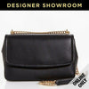 Dolce & Gabbana Margherita Black Leather Flap Top Convertible Bag