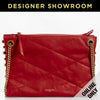 Lanvin Leather Quilted Small Sugar Beads Bag RED