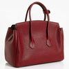 Bally Sommet Grained Red Leather Medium Tote