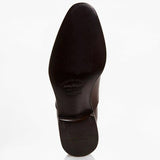 SALVATORE FERRAGAMO US 8 Mens Brown Leather Woven Wingtip Dress Shoe