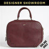 Giorgio Armani Leather Convertible Satchel Color-Red