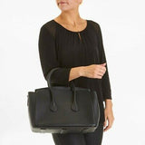 Bally Sommet Grained Black Leather Tote