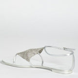 Giuseppe Zanotti EUR 38.5/US 8.5 Women's Leather Crystal Sandals E50308