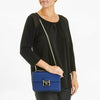 Dolce & Gabbana Rosalia Blue Leather Convertible Bag