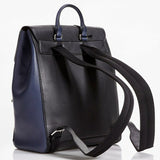 Gucci Leather Color Block Backpack Black/Blue