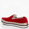 PRADA EUR 36.5 Women Red Suede Espadrille Sneakers