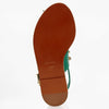 Dolce & Gabbana EUR 37/US 7 Embossed Leather Bejeweled Slingback Sandals CQ0060