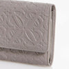 Loewe Engraved Leather Medium Wallet Smoke Grey