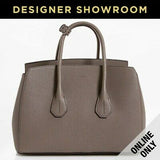 Bally Sommet Grained Grey Leather Tote
