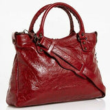 Balenciaga Classic City Crackled Lambskin Leather Convertible Crossbody Bag
