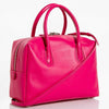 MCM Ella Boston Leather Convertible Satchel Pink
