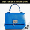 Dolce & Gabbana Monica Embossed Blue Leather Convertible Bag