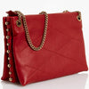 Lanvin Leather Quilted Small Sugar Beads Bag RED