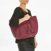 Tod's Gypsy Porpora Purple Braided Leather Tote Bag