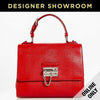 Dolce & Gabbana Monica Embossed Rosso Leather Convertible Bag