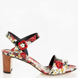 Dolce & Gabbana EUR 36/US 6 Womens Patent Leather Floral Heels CR0080AC5158