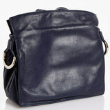 Loewe Flamenco 22 Leather Drawstring Bag Night Blue