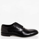 Dolce & Gabbana EUR 44 Mens Perforated Leather Cap Toe Derby Shoes 161450LCX000