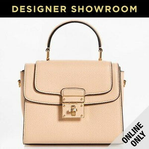 Dolce & Gabbana Greta Cappuccino Leather Convertible Bag