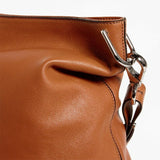 Tod's Gommini Camel Leather Studded Hobo