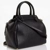 Giorgio Armani Boston Leather Convertible Mini Bag Color-Black