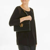 Dolce & Gabbana Lucia Black Leather Convertible Crossbody Bag