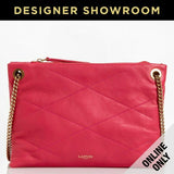 Lanvin Sugar Small Quilted Leather Bag Pink