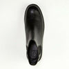 Tory Burch US 9 Womens Black Leather Chelsea Logo Boots