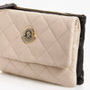 Moncler Poppy Beige Quilted Leather Convertible Clutch